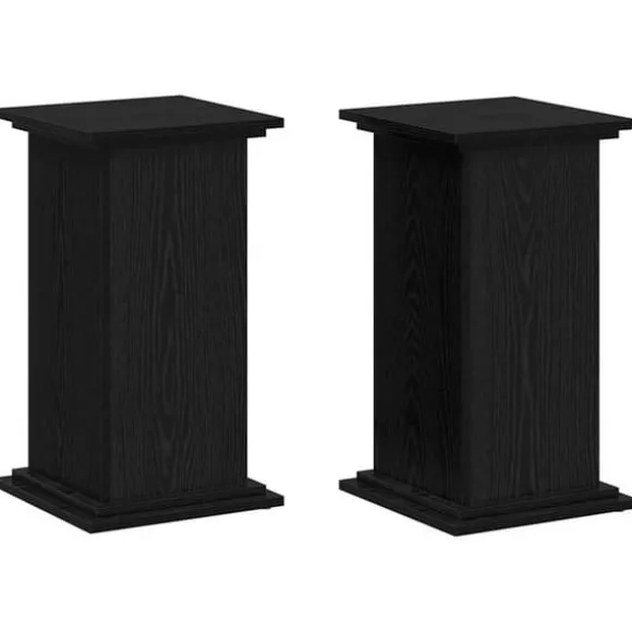 Planteholder i sort eg - Moderne plante stativ | Størrelse: 33x33x60 cm