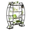 Planteholder, Industrielt Design, 5-Lags Opbevaring,XL, med lys