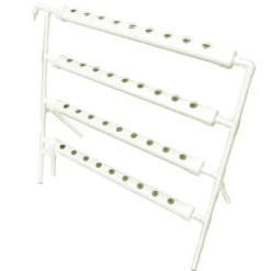 Planteholder, 4-niveau design, hydroponisk kapacitet,Hvid