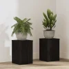 Planteholder sæt 2 stk - Moderne plante stands i sort eg | Størrelse: 20x20x30 cm