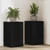 Planteholder sæt 2 stk - Moderne plante stande i sort eg | Størrelse: 30 x 30 x 50 cm
