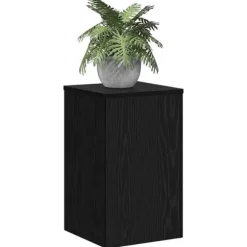 Planteholder sæt 2 stk - Moderne plante stande i sort eg | Størrelse: 30 x 30 x 50 cm
