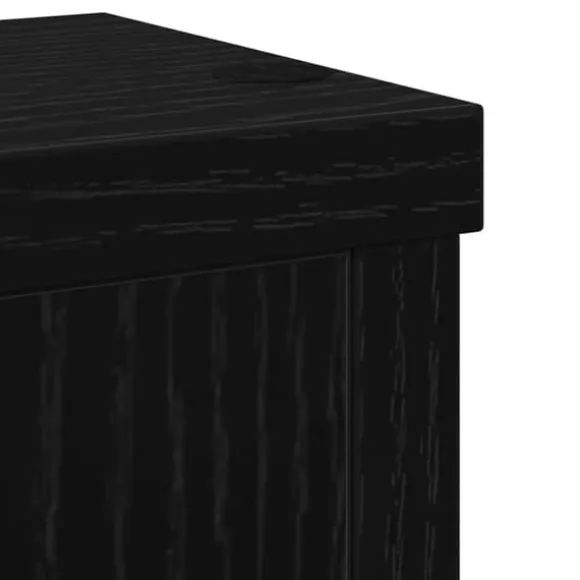 Planteholder sæt i sort eg - Elegant design | Størrelse: 10x10x18 cm | 2 pcs