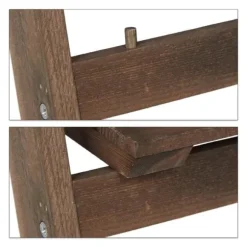 Planteholder, Træ, 160x41x49 cm, Brun