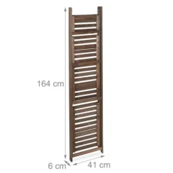 Planteholder, Træ, 160x41x49 cm, Brun
