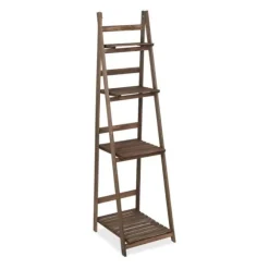 Planteholder, Træ, 160x41x49 cm, Brun