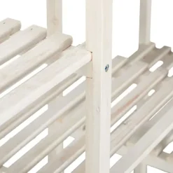 Planteholder, Træ, 70x89x26,5 cm, Hvid