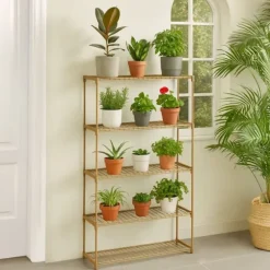 Planteholder, 140x91x28 cm, Brun