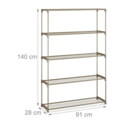 Planteholder, 140x91x28 cm, Brun