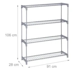 Planteholder, 106x91x28 cm, Grå