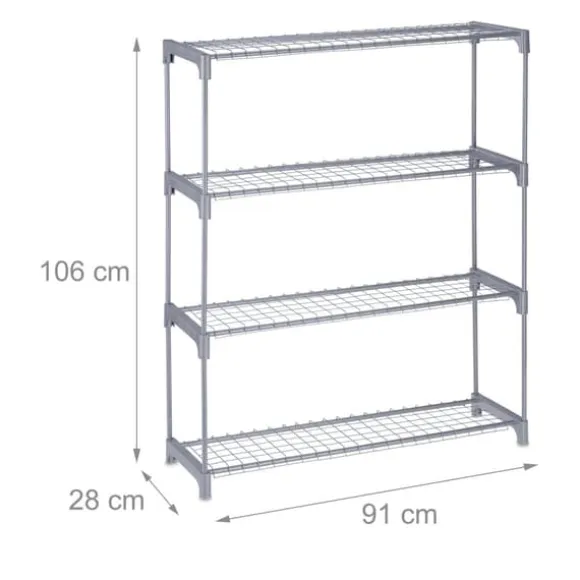 Planteholder, 106x91x28 cm, Grå