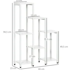 Planteholder, 65x23x94,5 cm, Hvid