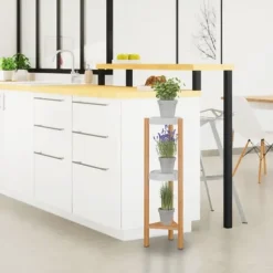 Planteholder, 78x28x34 cm, Naturlig