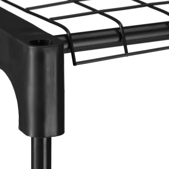 Planteholder, 174x91x28,5 cm, Sort, Metal