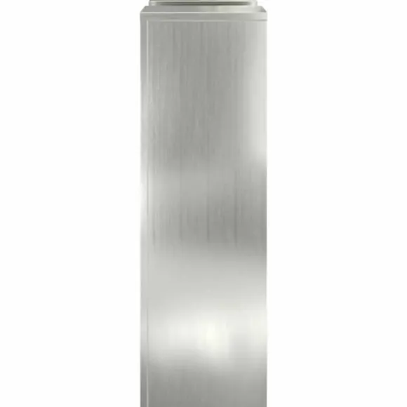 Planteholdere 2 stk - Galvaniseret stål | Farve: Sølv | Størrelse: 24x24x75 cm