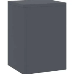 Planteholdere 2 stk - Minimalistisk Stål | Farve: Antracit | Størrelse: 24x24x35 cm