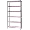 Plantehylde, 6-niveaus indendørs planteholder med vækstlys, 90x35x180 cm, metal