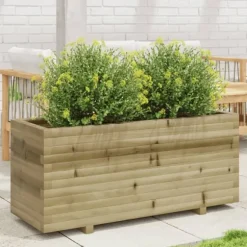 Plantekasse i fyrretræ - Imprægneret og robust | Størrelse: 110x40x49,5 cm