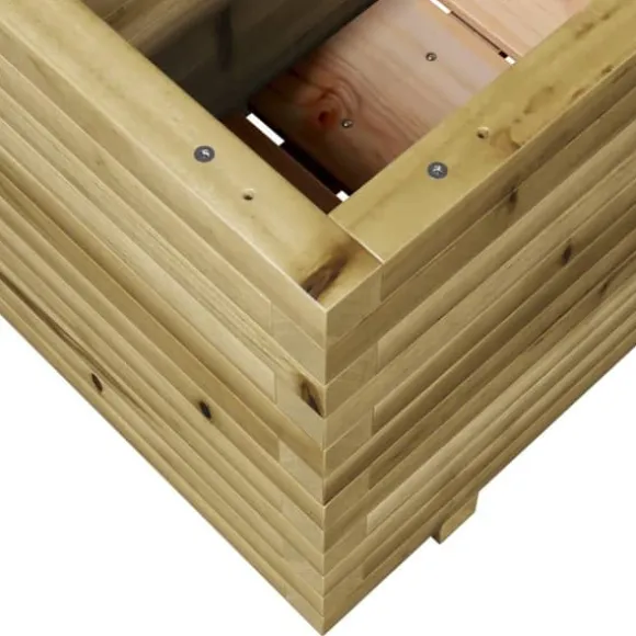 Plantekasse i fyrretræ - Imprægneret og robust | Størrelse: 110x40x49,5 cm