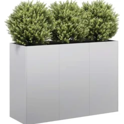Plantekasse i galvaniseret stål - Holdbar og stilfuld | Størrelse: 120x40x80 cm