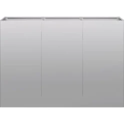 Plantekasse i galvaniseret stål - Holdbar og stilfuld | Størrelse: 120x40x80 cm