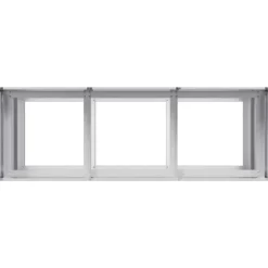 Plantekasse i galvaniseret stål - Holdbar og stilfuld | Størrelse: 120x40x80 cm