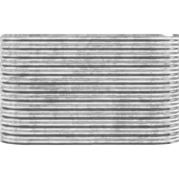 Plantekasse i galvaniseret stål - Højbed | Størrelse: 114x40x68 cm | Farve: Sølv