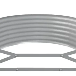 Plantekasse i galvaniseret stål - Robust højbed | Farve: Antracitgrå | Størrelse: 249x100x36 cm