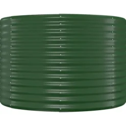 Plantekasse i galvaniseret stål - Højbed til have og terrasse | Størrelse: 249x100x68 cm | Farve: Grøn