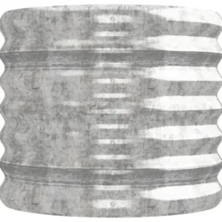 Plantekasse i galvaniseret stål - Robust højbed | Størrelse: 224x40x36 cm | Farve: Sølv