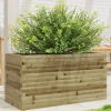 Plantekasse i imprægneret fyrretræ - Robust og dekorativ | Størrelse: 90x40x45,5 cm