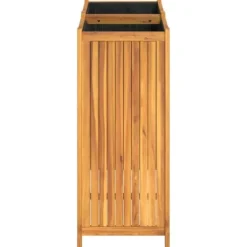 Plantekasse i massivt akacietræ med for - Dyrkning & Dekoration | Størrelse: 84x42x100 cm