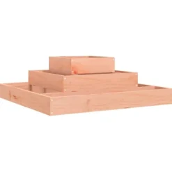 Plantekasse i massivt douglasgran - 3 niveauer | Størrelse: 80x80x27 cm
