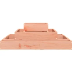 Plantekasse i massivt douglasgran - 3 niveauer | Størrelse: 80x80x27 cm