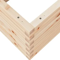 Plantekasse i massivt fyrretræ - Robust og dekorativ | Størrelse: 110x60x45,5 cm