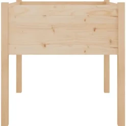 Plantekasse i massivt fyrretræ - Holdbar og vejrbestandig | Størrelse: 70x70x70 cm