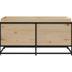Plantekasse i massivt fyrretræ - Dekorativ have- og altankasse | Størrelse: 100x40x50 cm