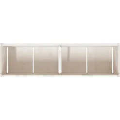 Plantekasse i massivt fyrretræ - Dekorativ til have og terrasse | Størrelse: 180x50x50 cm | Farve: Hvid