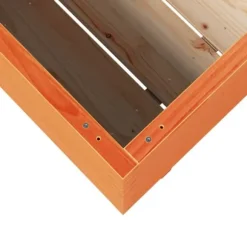 Plantekasse i massivt fyrretræ - Dekorativ havekasse | Størrelse: 90x40x72 cm | Farve: Gyldenbrun