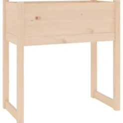 Plantekasse i massivt fyrretræ - Robust og dekorativ | Størrelse: 78x40x81 cm