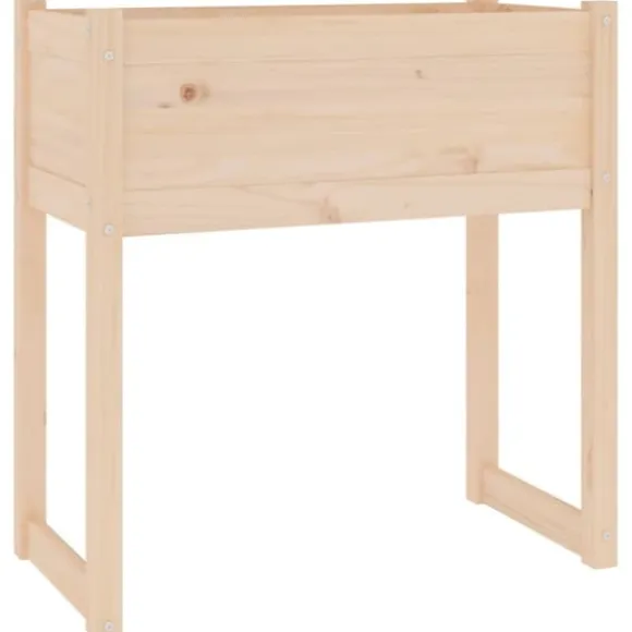 Plantekasse i massivt fyrretræ - Robust og dekorativ | Størrelse: 78x40x81 cm