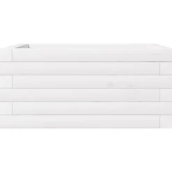 Plantekasse i massivt fyrretræ - Dybde: 50x50x23 cm | Farve: Hvid