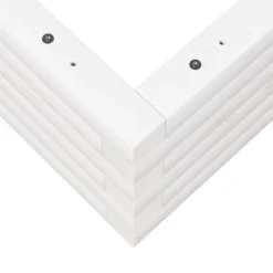 Plantekasse i massivt fyrretræ - Dybde: 50x50x23 cm | Farve: Hvid