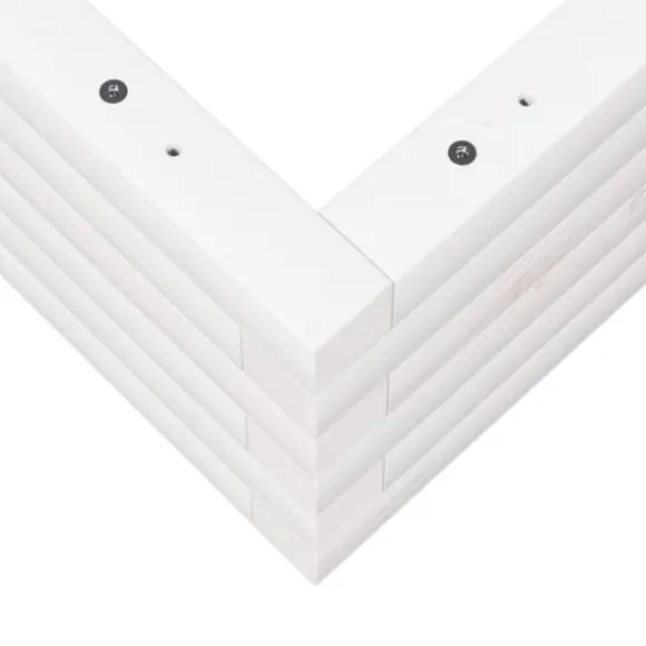 Plantekasse i massivt fyrretræ - Dybde: 50x50x23 cm | Farve: Hvid