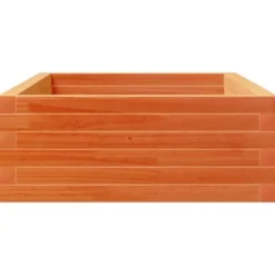 Plantekasse i massivt fyrretræ - Dybde 110 cm | Farve: Gyldenbrun | Størrelse: 110x60x23 cm