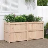 Plantekasse i massivt fyrretræ - Dekorativ havekasse | Størrelse: 150x50x70 cm