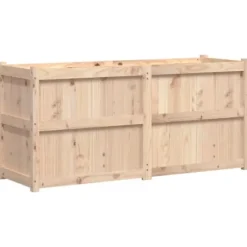 Plantekasse i massivt fyrretræ - Dekorativ havekasse | Størrelse: 150x50x70 cm