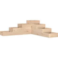 Plantekasse med 4 niveauer - Massivt fyrretræ | Størrelse: 106x104,5x36 cm