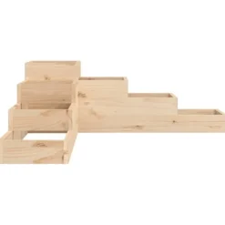 Plantekasse med 4 niveauer - Massivt fyrretræ | Størrelse: 106x104,5x36 cm