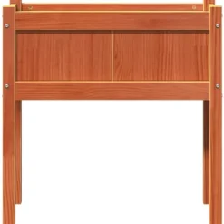 Plantekasse med ben i massivt fyrretræ - Dekorativ havemøbel | Størrelse: 70x31x70 cm | Farve: Gyldenbrun